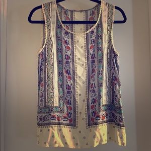 Skies are Blue Pom Pom Trim top